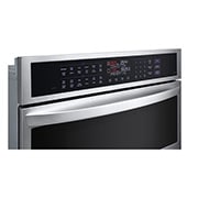 LG 1.7/4.7 cu. ft. Smart Combination Wall Oven with InstaView®, True Convection, Air Fry, and Steam Sous Vide, WCEP6427F