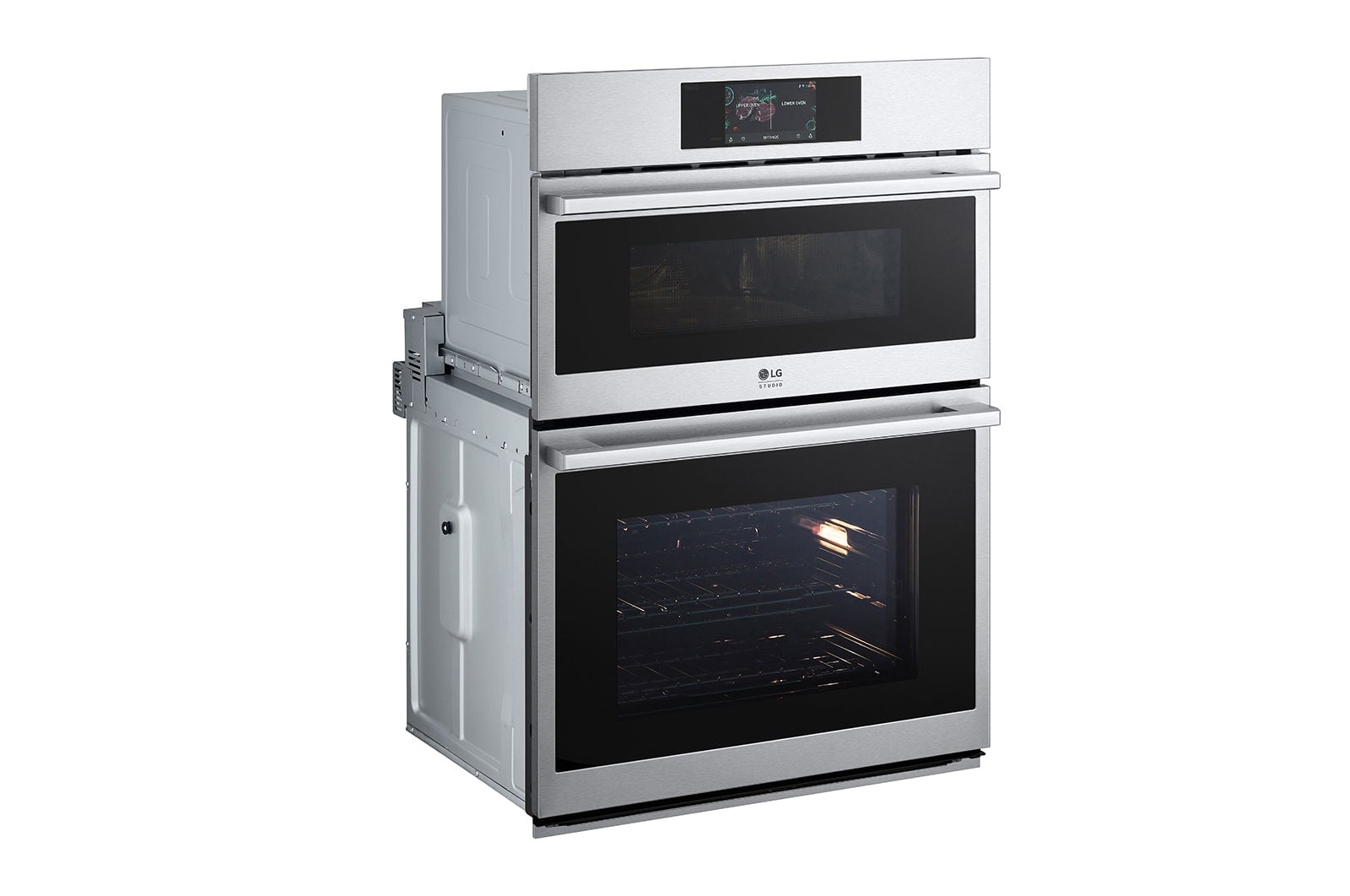 LG STUDIO 1.7/4.7 cu. ft. Combination Double Wall Oven with Air Fry, WCES6428F