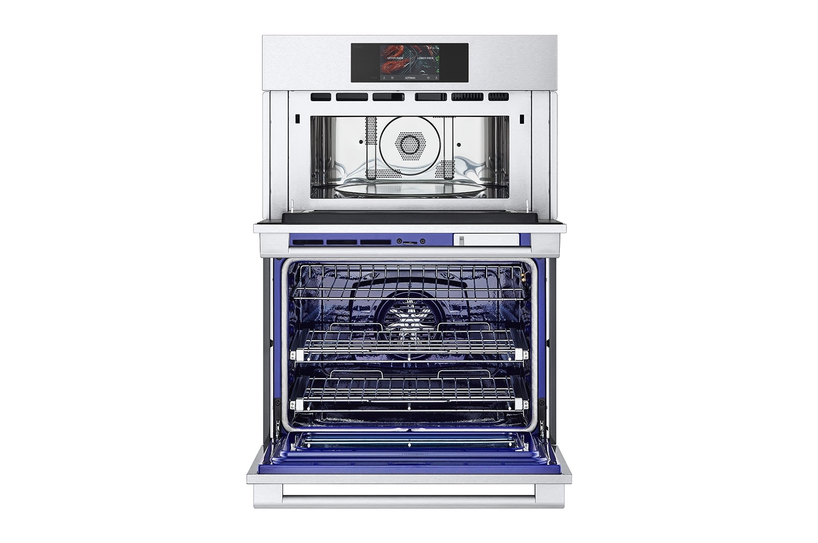 LG STUDIO 1.7/4.7 cu. ft. Combination Double Wall Oven with Air Fry, WCES6428F