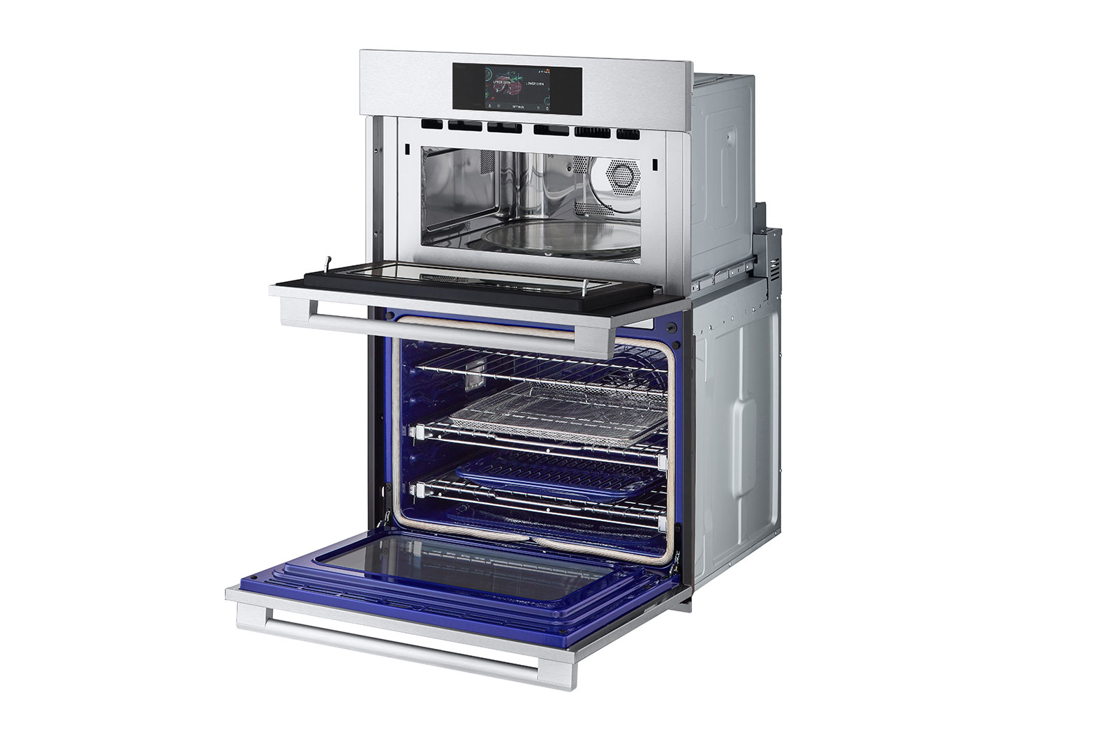 LG STUDIO 1.7/4.7 cu. ft. Combination Double Wall Oven with Air Fry, WCES6428F