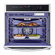 LG 4.7 cu. ft. Smart Wall Oven with InstaView®, True Convection, Air Fry, and Steam Sous Vide, WSEP4727F