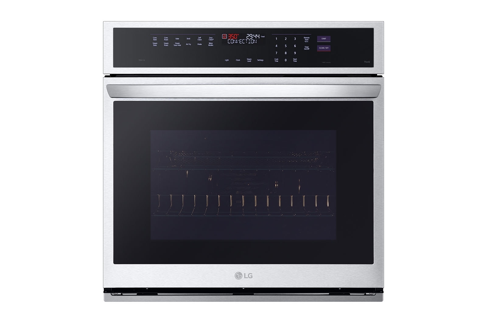 LG 4.7 cu. ft. Smart Wall Oven with InstaView®, True Convection, Air Fry, and Steam Sous Vide, WSEP4727F