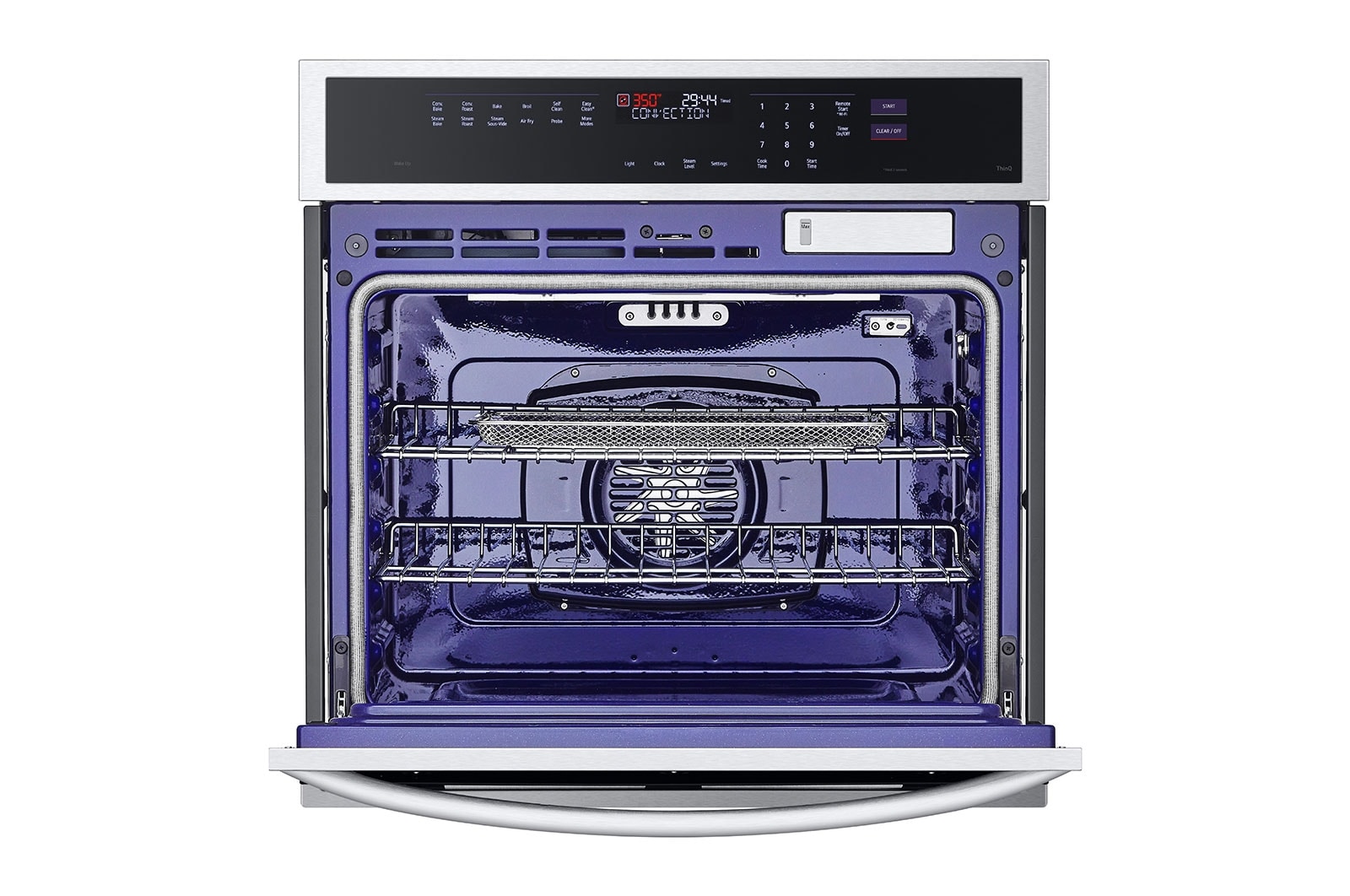 LG 4.7 cu. ft. Smart Wall Oven with InstaView®, True Convection, Air Fry, and Steam Sous Vide, WSEP4727F