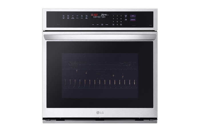 LG  4.7 cu ft. Single Wall Oven | True Convection, Steam Sous-Vide, Air Fry, InstaView®, SelfClean, EasyClean® & Smart, Stainless, WSEP4727F