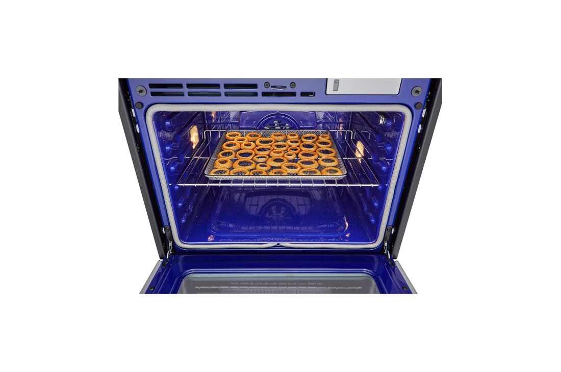 LG  4.7 cu ft. Single Wall Oven | True Convection, Steam Sous-Vide, Air Fry, InstaView®, SelfClean, EasyClean® & Smart, Stainless, WSEP4727F