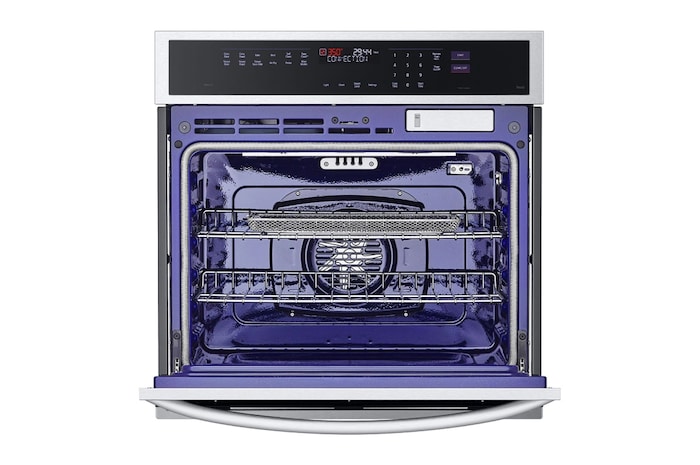 LG  4.7 cu ft. Single Wall Oven | True Convection, Steam Sous-Vide, Air Fry, InstaView®, SelfClean, EasyClean® & Smart, Stainless, WSEP4727F