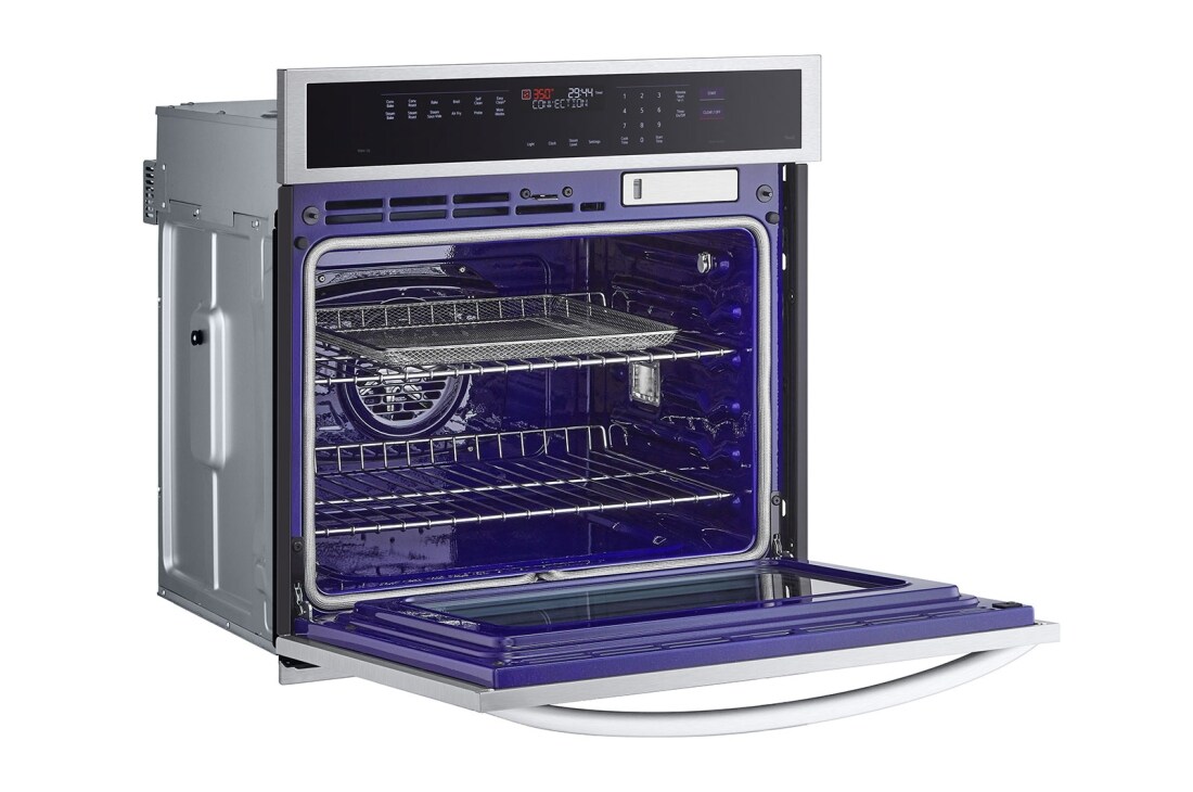 LG  4.7 cu ft. Single Wall Oven | True Convection, Steam Sous-Vide, Air Fry, InstaView®, SelfClean, EasyClean® & Smart, Stainless, WSEP4727F
