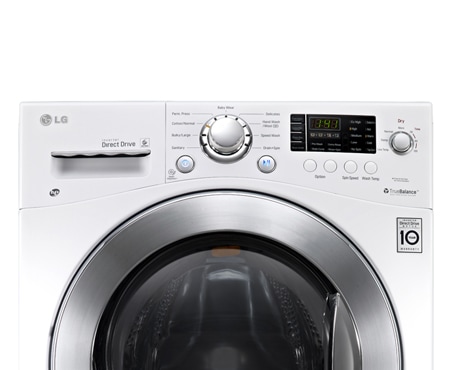 LG 24 inch, 2.6 cu.ft. All-in-One Front Load Washer / Dryer Combo with 6Motion™ Technology, WM3477HW