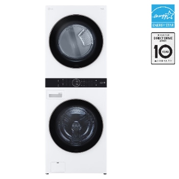 Front view of 5.2 cu.ft. and 7.4 cu.ft. WashTower® with AI DD® and Sensor Dry WKE100HWA
