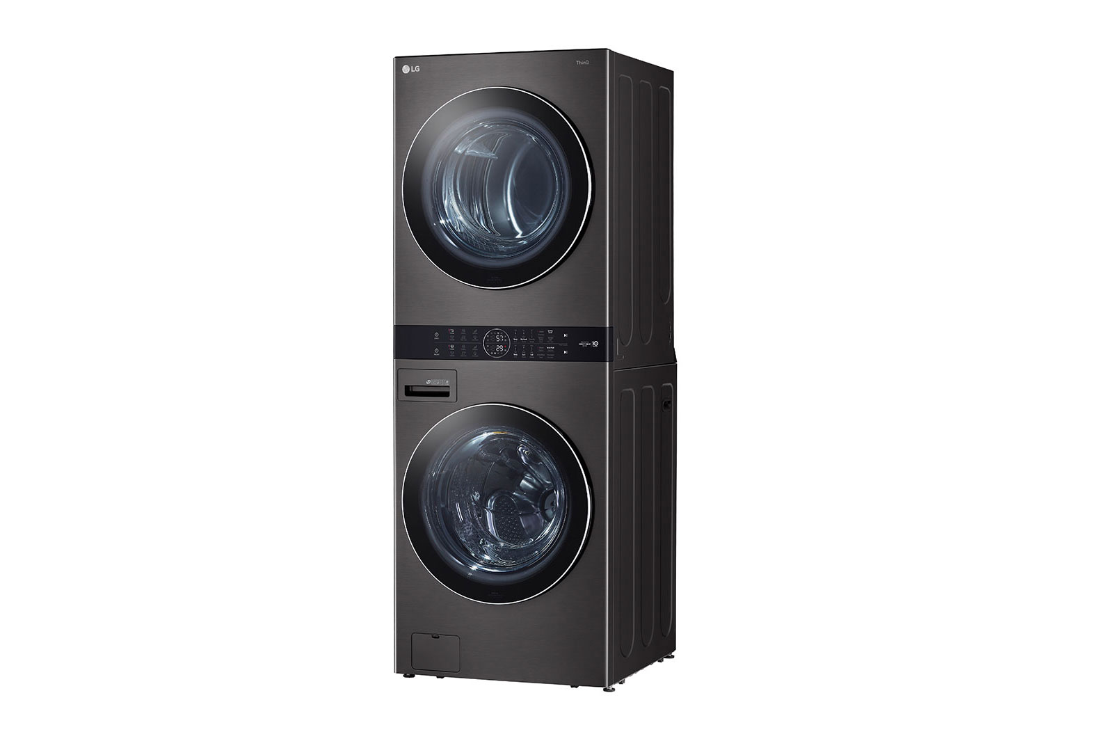LG Single Unit Front Load LG WashTower<sup>®</sup> with Centre Control™ 5.2 cu. ft. Washer and 7.4 cu. ft. Electric Dryer, WKEX200HBA
