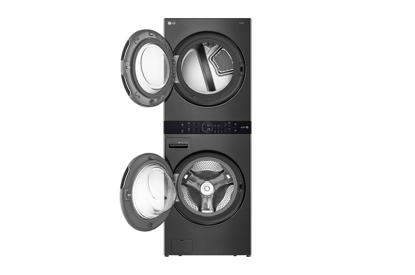 LG Single Unit Front Load LG WashTower<sup>®</sup> with Centre Control™ 5.2 cu. ft. Washer and 7.4 cu. ft. Electric Dryer, WKEX200HBA