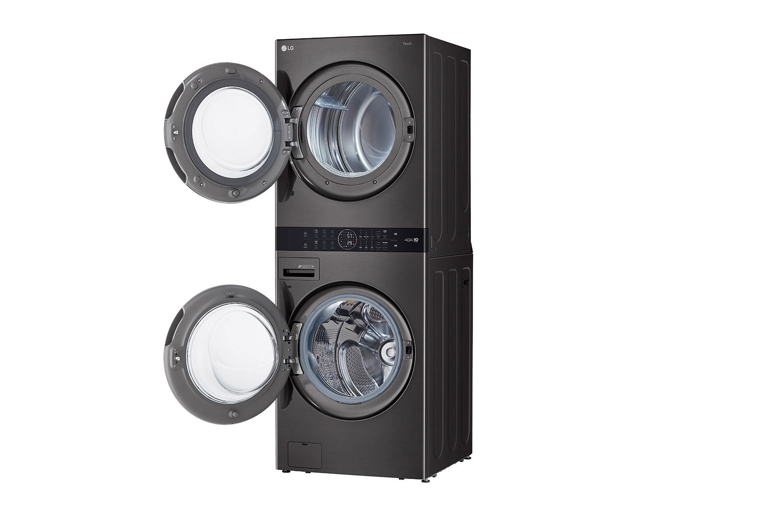 LG Single Unit Front Load LG WashTower<sup>®</sup> with Centre Control™ 5.2 cu. ft. Washer and 7.4 cu. ft. Electric Dryer, WKEX200HBA