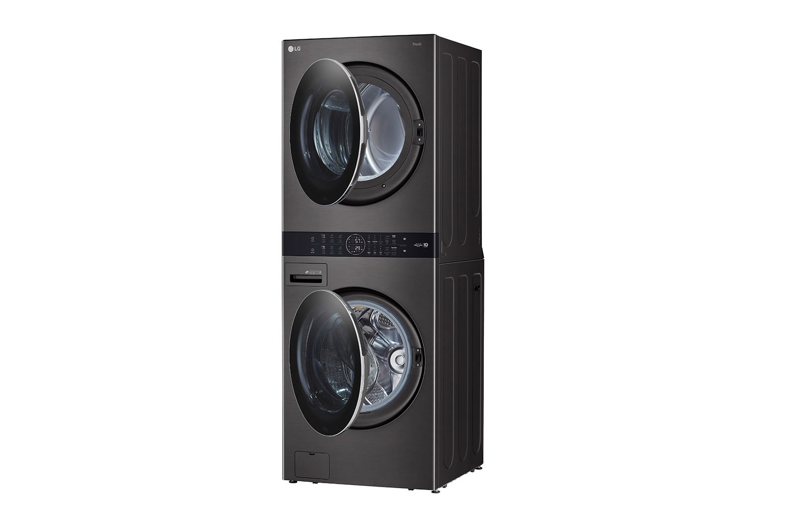 LG Single Unit Front Load LG WashTower<sup>®</sup> with Centre Control™ 5.2 cu. ft. Washer and 7.4 cu. ft. Electric Dryer, WKEX200HBA