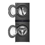 LG Single Unit Front Load LG WashTower<sup>®</sup> with Centre Control™ 5.2 cu. ft. Washer and 7.4 cu. ft. Electric Dryer, WKEX200HBA