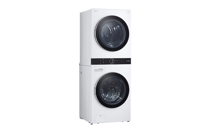 LG Front view of Single Unit Front Load LG WashTower™ with Centre Control™ 5.2 cu. ft. Washer and Electric Dryer, WKEX200HWA, WKEX200HWA