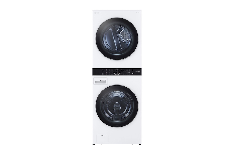 LG Front view of Single Unit Front Load LG WashTower™ with Centre Control™ 5.2 cu. ft. Washer and Electric Dryer, WKEX200HWA, WKEX200HWA