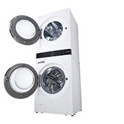 LG Single Unit Front Load LG WashTower™ with Centre Control™ 5.2 cu. ft. Washer and 7.4 cu. ft. Electric Dryer, WKEX200HWA