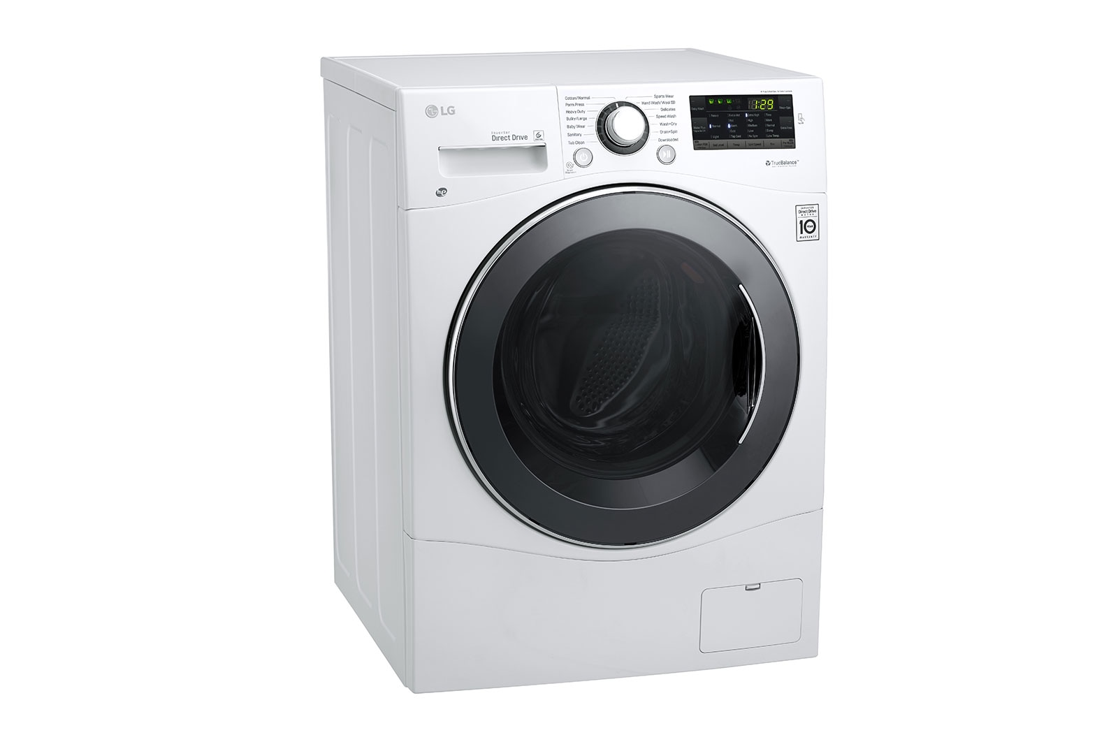 LG 24 inch, 2.6 cu.ft. All-in-One Front Load Washer / Dryer Combo with 6Motion™ Technology, WM3488HW