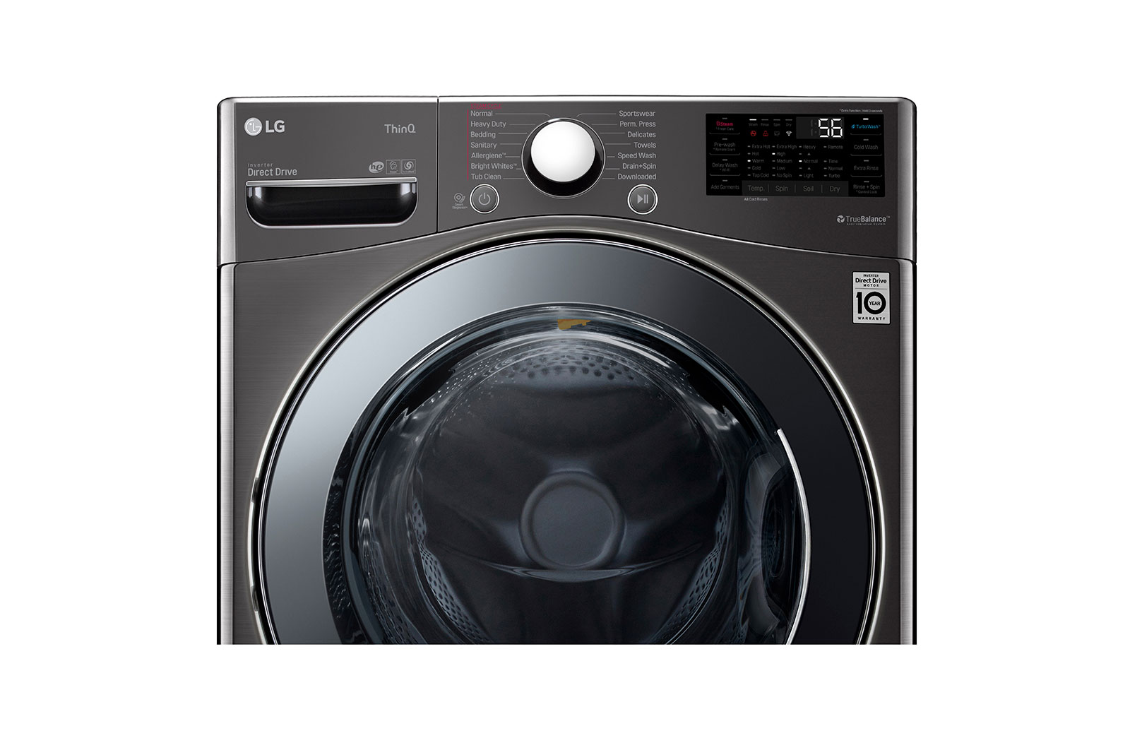 LG 5.2 cu.ft. Smart Wi-Fi Enabled All-In-One Washer/Dryer with TurboWash® Technology, WM3998HBA