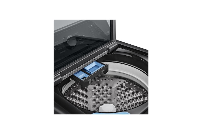 Detergent and liquid tray view