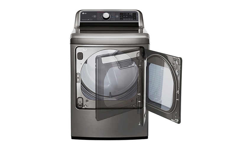 LG 7.3. cu. ft. TurboSteam™ Dryer with EasyLoad™ Dual-opening Door, DLEX7600VE