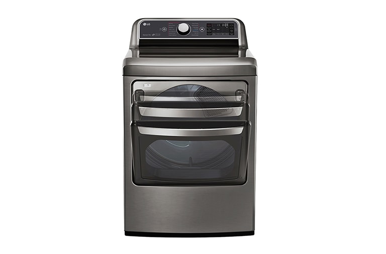 LG 7.3. cu. ft. TurboSteam™ Dryer with EasyLoad™ Dual-opening Door, DLEX7600VE