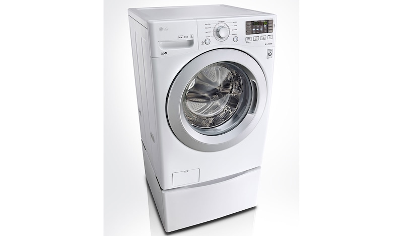 LG 6.3 Total Capacity LG TWINWash™ Bundle with LG SideKick™, WM3270CW_WD100CW_DLE3170W_WDP4W