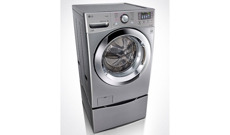 LG 6.3 Total Capacity LG TWINWash™ Bundle with LG SideKick™ and Electric Dryer, WM3670HVA_WD100CV_DLEX3370V_WDP4V