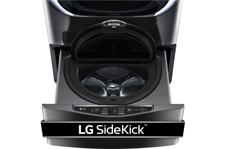 LG 6.3 Total Capacity LG TWINWash™ Bundle with LG Pedestal Washer and Electric Dryer, WM4370HKA_DLEX4370K_WD100CK_WDP4K