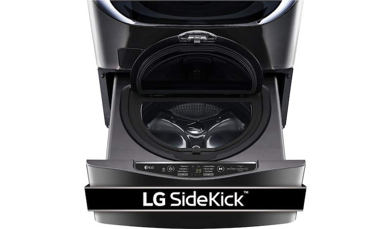 LG 6.3 Total Capacity LG TWINWash™ Bundle with LG Pedestal Washer and Electric Dryer, WM4370HKA_DLEX4370K_WD100CK_WDP4K