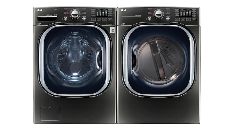 LG 6.3 Total Capacity LG TWINWash™ Bundle with LG Pedestal Washer and Electric Dryer, WM4370HKA_DLEX4370K_WD100CK_WDP4K