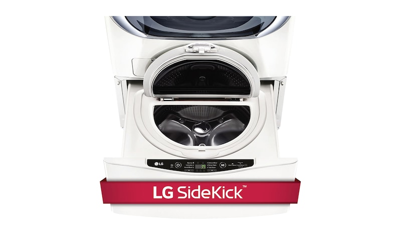 LG 6.3 Total Capacity LG TWINWash™ Bundle with LG SideKick™ and Gas Dryer, WM3270CW_WD100CW_DLG3171W_WDP4W