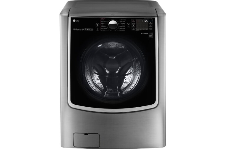 LG 7.1 Total Capacity LG TWINWash™ Bundle with LG Pedestal and Gas Dryer, WM9000HVA_WD200CV_DLGX9001V_WDP5V