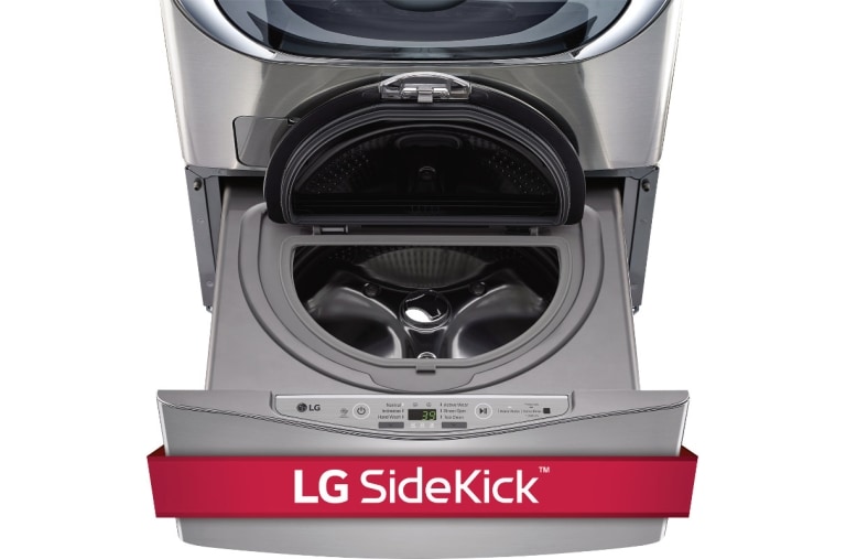 LG 7.1 Total Capacity LG TWINWash™ Bundle with LG Pedestal and Gas Dryer, WM9000HVA_WD200CV_DLGX9001V_WDP5V