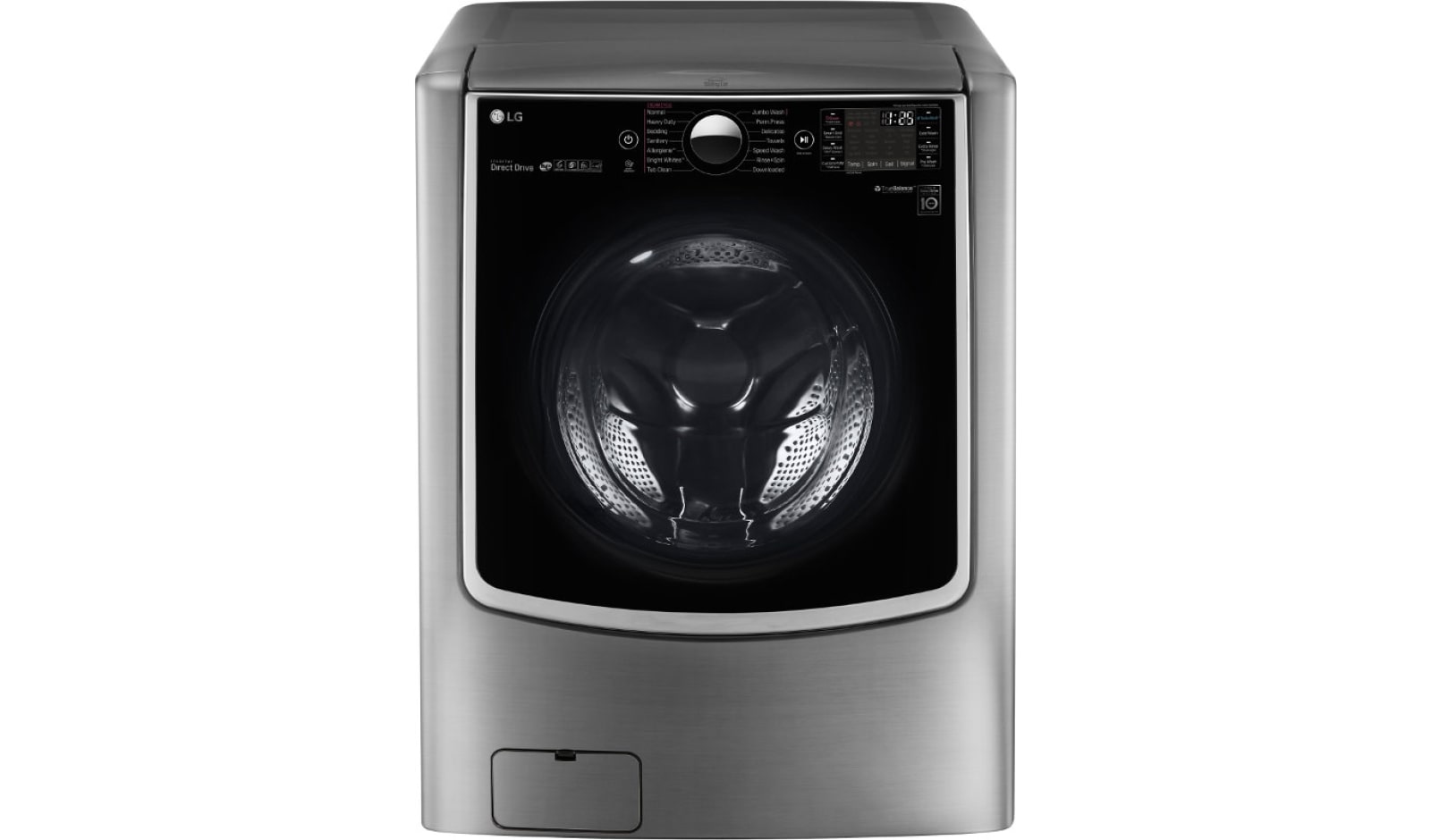 LG 7.1 Total Capacity LG TWINWash™ Bundle with LG Pedestal and Gas Dryer, WM9000HVA_WD200CV_DLGX9001V_WDP5V