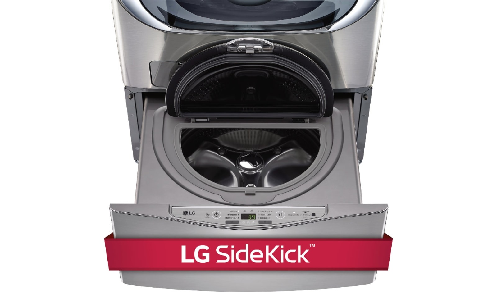 LG 7.1 Total Capacity LG TWINWash™ Bundle with LG Pedestal and Gas Dryer, WM9000HVA_WD200CV_DLGX9001V_WDP5V