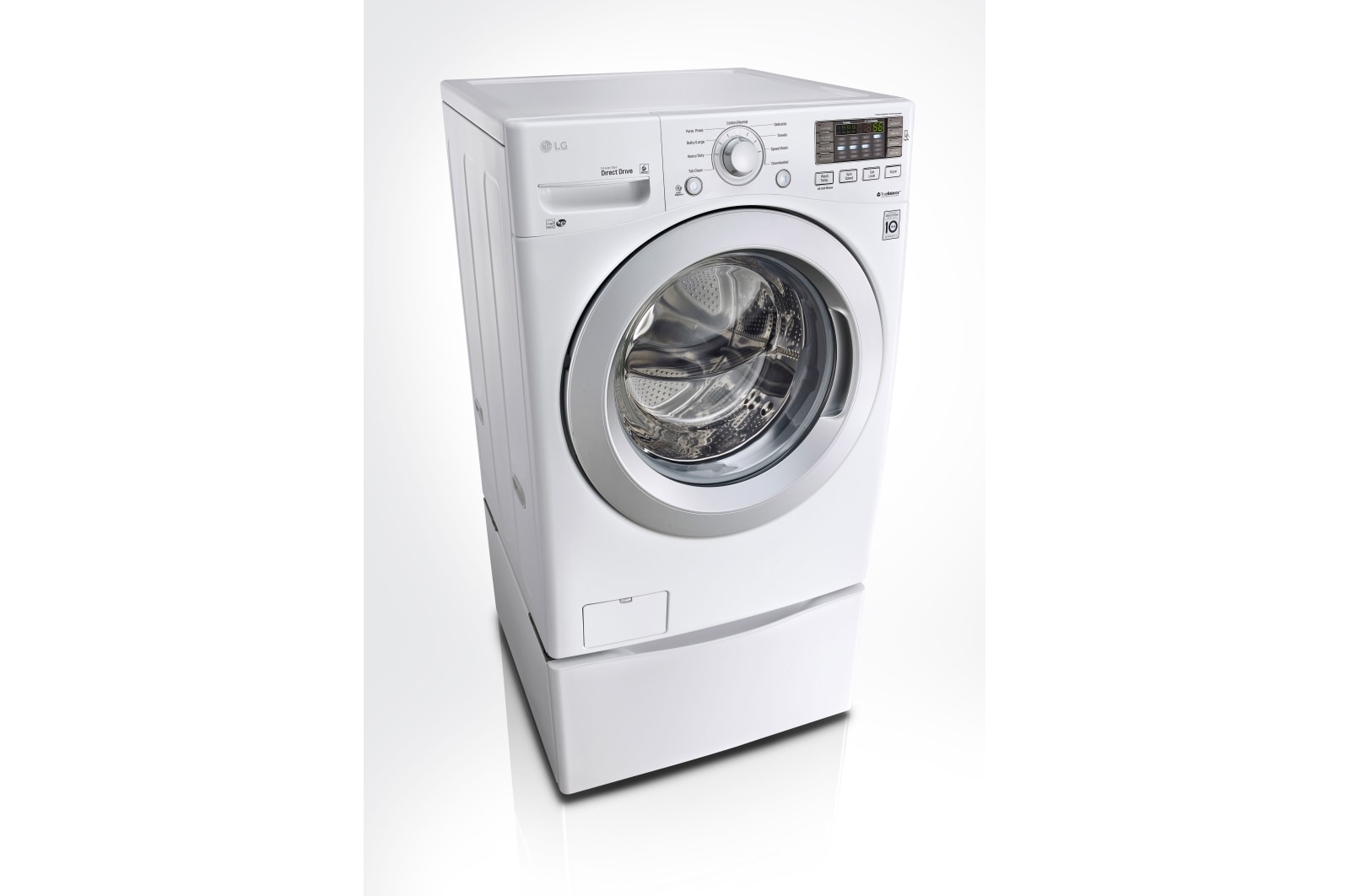 LG 6.3 Total Capacity LG TWINWash™ Bundle with LG SideKick™ and Electric Dryer, WM3270CW_WD100CW