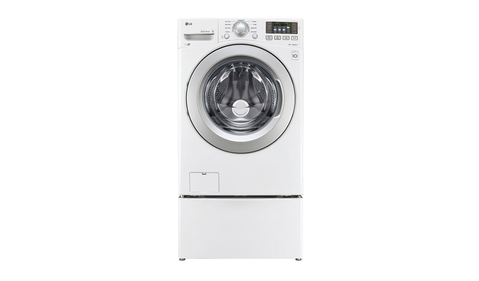 LG 6.3 Total Capacity LG TWINWash™ Bundle with LG SideKick™ and Electric Dryer, WM3270CW_WD100CW