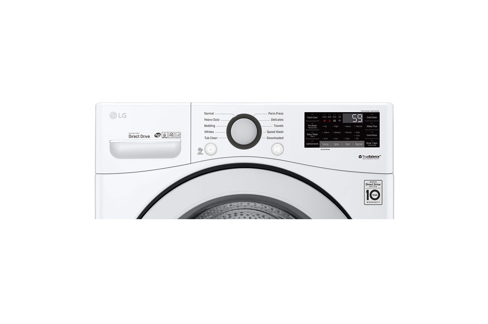 LG 6.3 Total Capacity LG TWINWash™ Bundle with LG Pedestal and Electric Dryer, WM3500CW_WD100CW