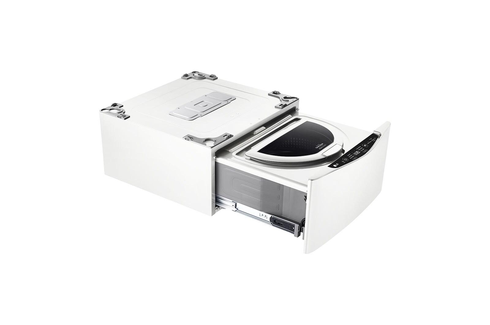 LG 6.3 Total Capacity LG TWINWash™ Bundle with LG Pedestal and Electric Dryer, WM3500CW_WD100CW