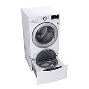 LG 6.3 Total Capacity LG TWINWash™ Bundle with LG Pedestal and Electric Dryer, WM3500CW_WD100CW