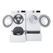 LG 6.3 Total Capacity LG TWINWash™ Bundle with LG Pedestal and Electric Dryer, WM3500CW_WD100CW