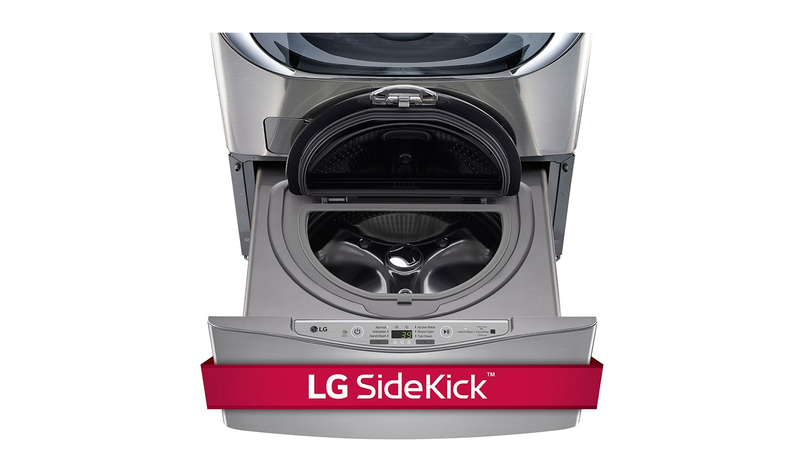 LG 6.3 Total Capacity LG TWINWash™ Bundle with LG SideKick™, WM3670HVA_WD100CV