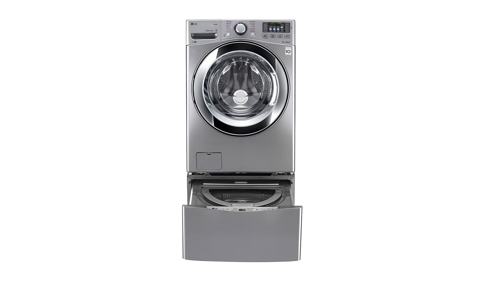 LG 6.3 Total Capacity LG TWINWash™ Bundle with LG SideKick™, WM3670HVA_WD100CV