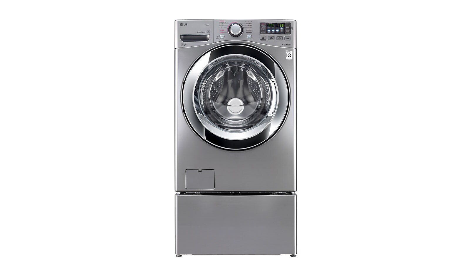 LG 6.3 Total Capacity LG TWINWash™ Bundle with LG SideKick™, WM3670HVA_WD100CV