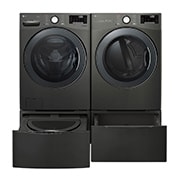 LG 6.3 Total Capacity LG TWINWash™ Bundle with LG Pedestal , WM3800HBA_WD100CB