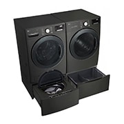 LG 6.3 Total Capacity LG TWINWash™ Bundle with LG Pedestal , WM3800HBA_WD100CB