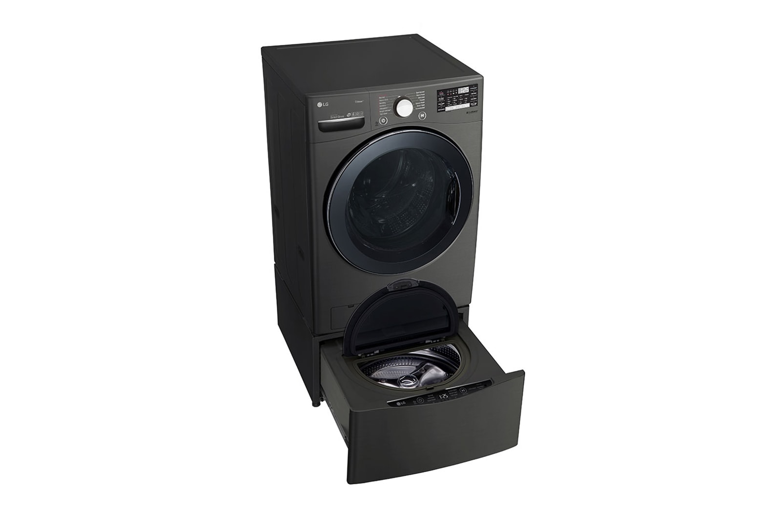LG 6.3 Total Capacity LG TWINWash™ Bundle with LG Pedestal , WM3800HBA_WD100CB