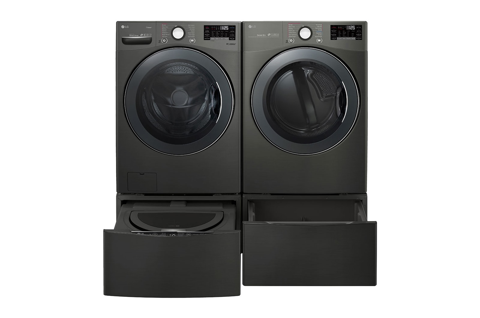 LG 6.3 Total Capacity LG TWINWash™ Bundle with LG Pedestal , WM3800HBA_WD100CB