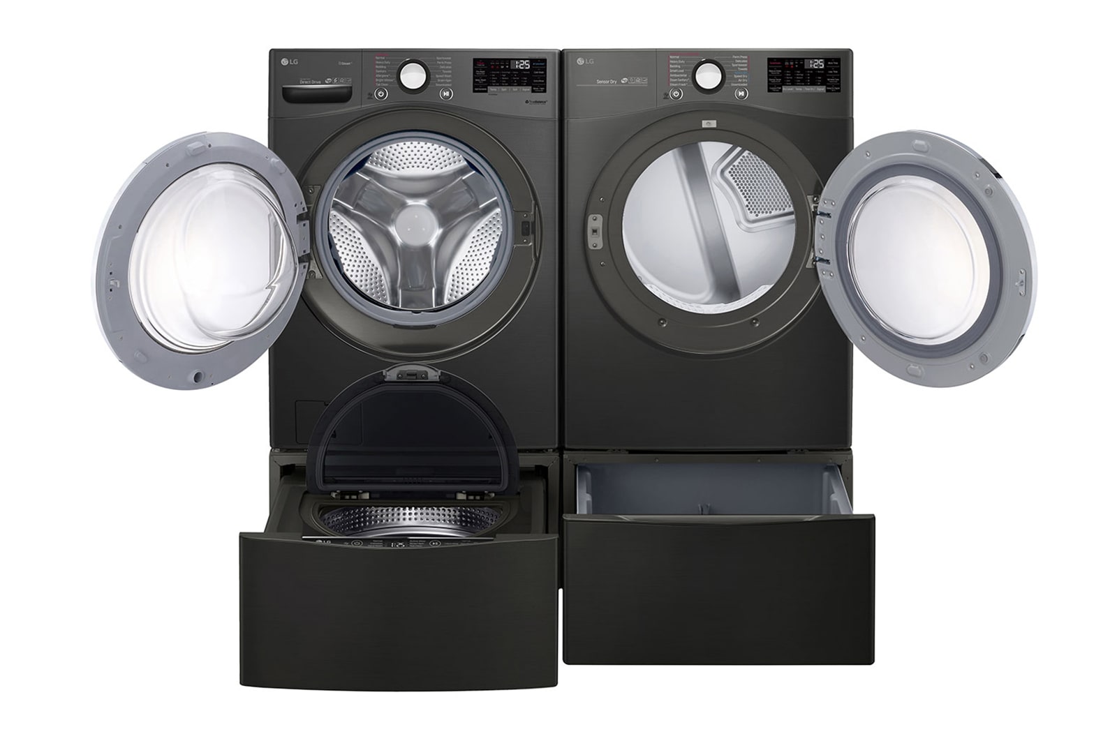 LG 6.3 Total Capacity LG TWINWash™ Bundle with LG Pedestal , WM3800HBA_WD100CB
